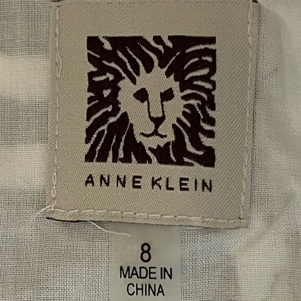 Anne Klein Black & White Fit & Flare Pleated Cotton Dress NWOT_9